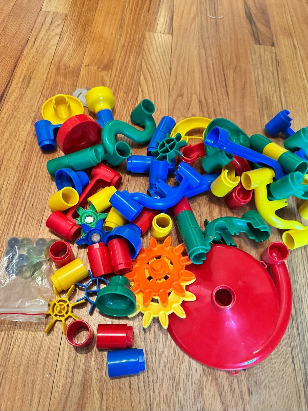 Colorful Marble Run Building Toy Set - Multicolor
